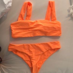 Padded, bandeau with straps Bikini